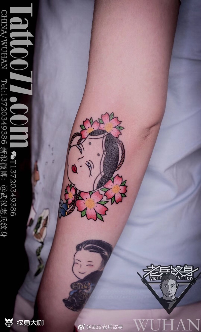 可爱的日式福娃纹身_纹身图案手稿图片_兵哥的纹身作品集