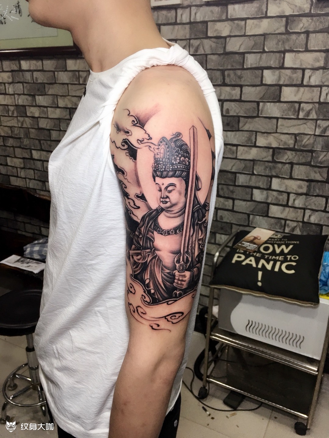 文殊菩萨_纹身图案手稿图片_针艺的纹身作品集