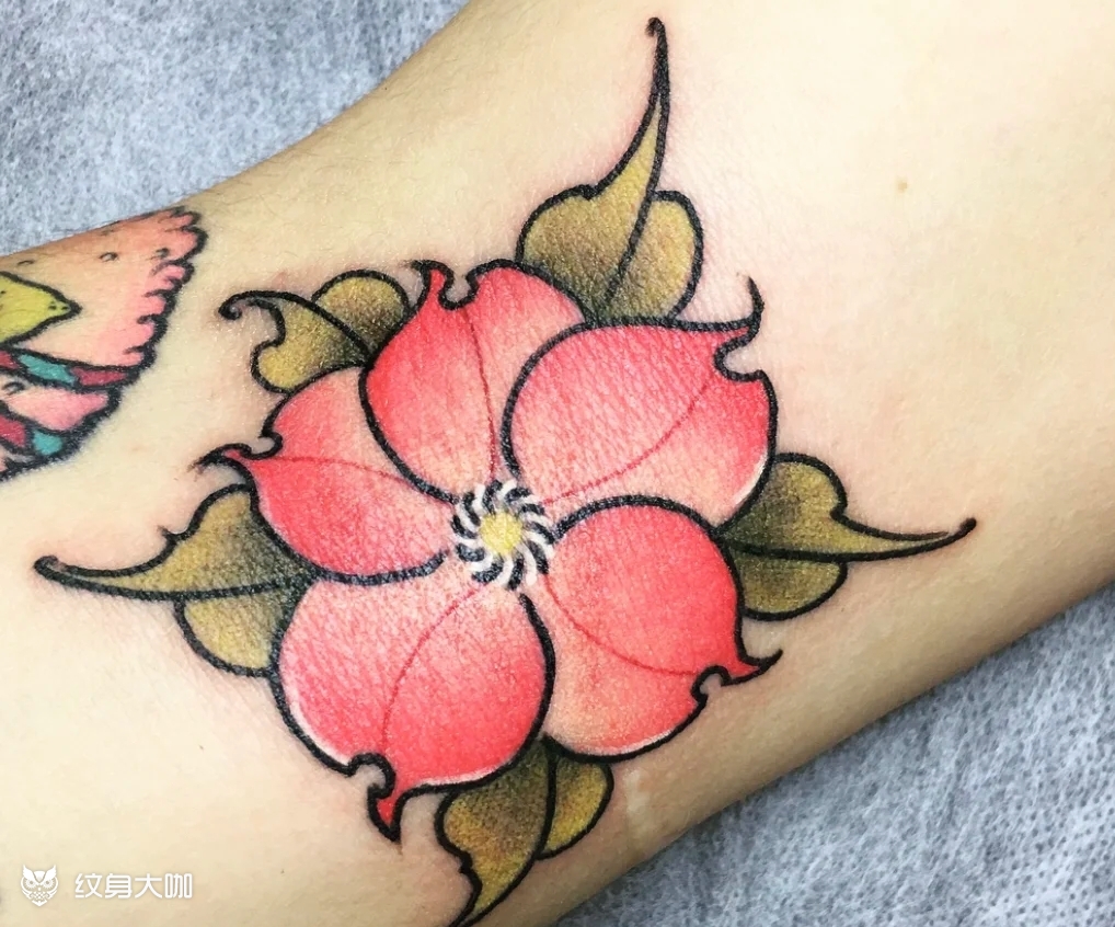 小花_纹身图案手稿图片_文军的纹身作品集