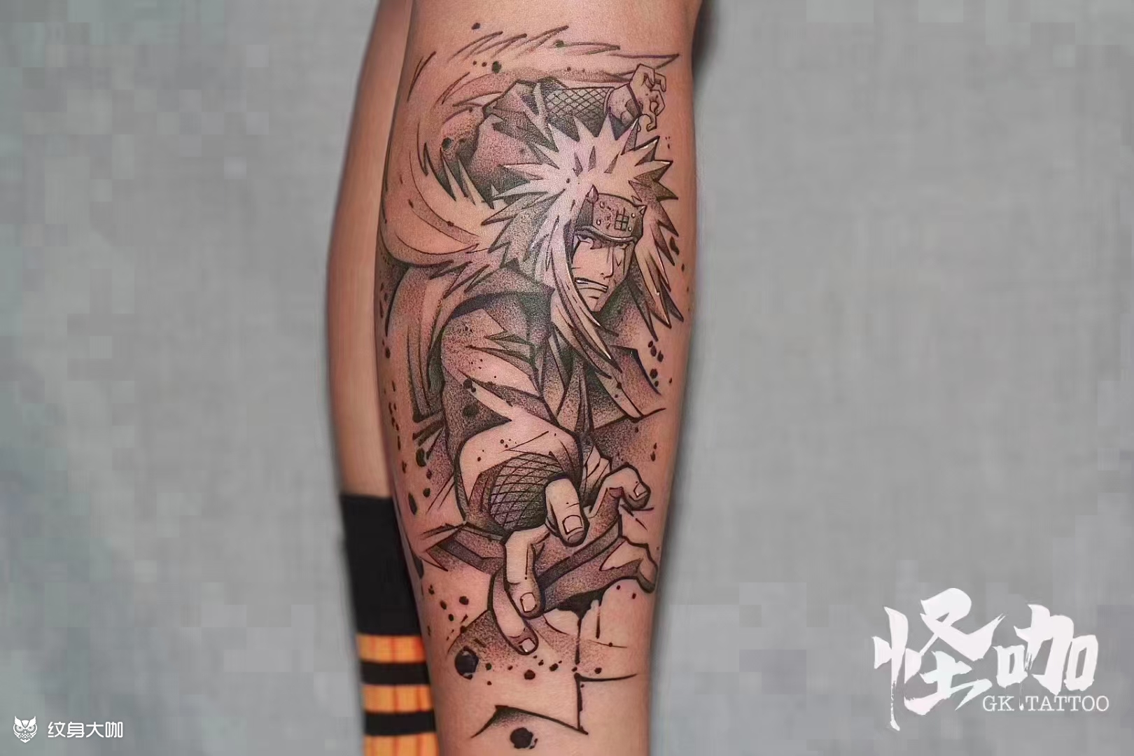 自来也_纹身图案手稿图片_天津怪咖的纹身作品集