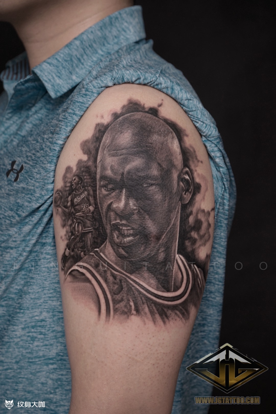 乔丹_纹身图案手稿图片_金鬼-海燕的纹身作品集