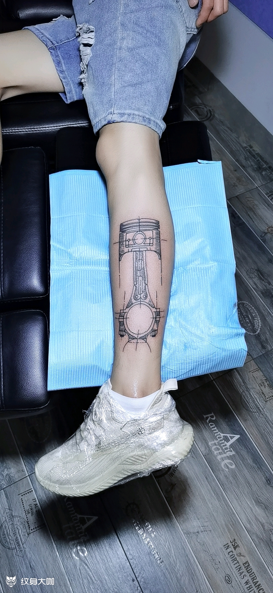 活塞_纹身图案手稿图片_金艺神刺的纹身作品集