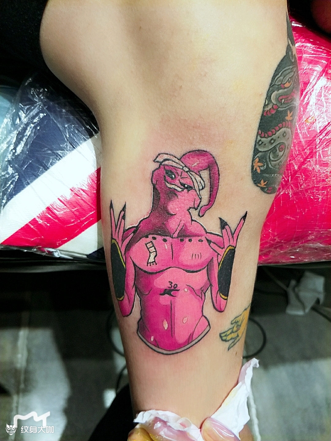 魔人布欧_纹身图案手稿图片_吴政的纹身作品集