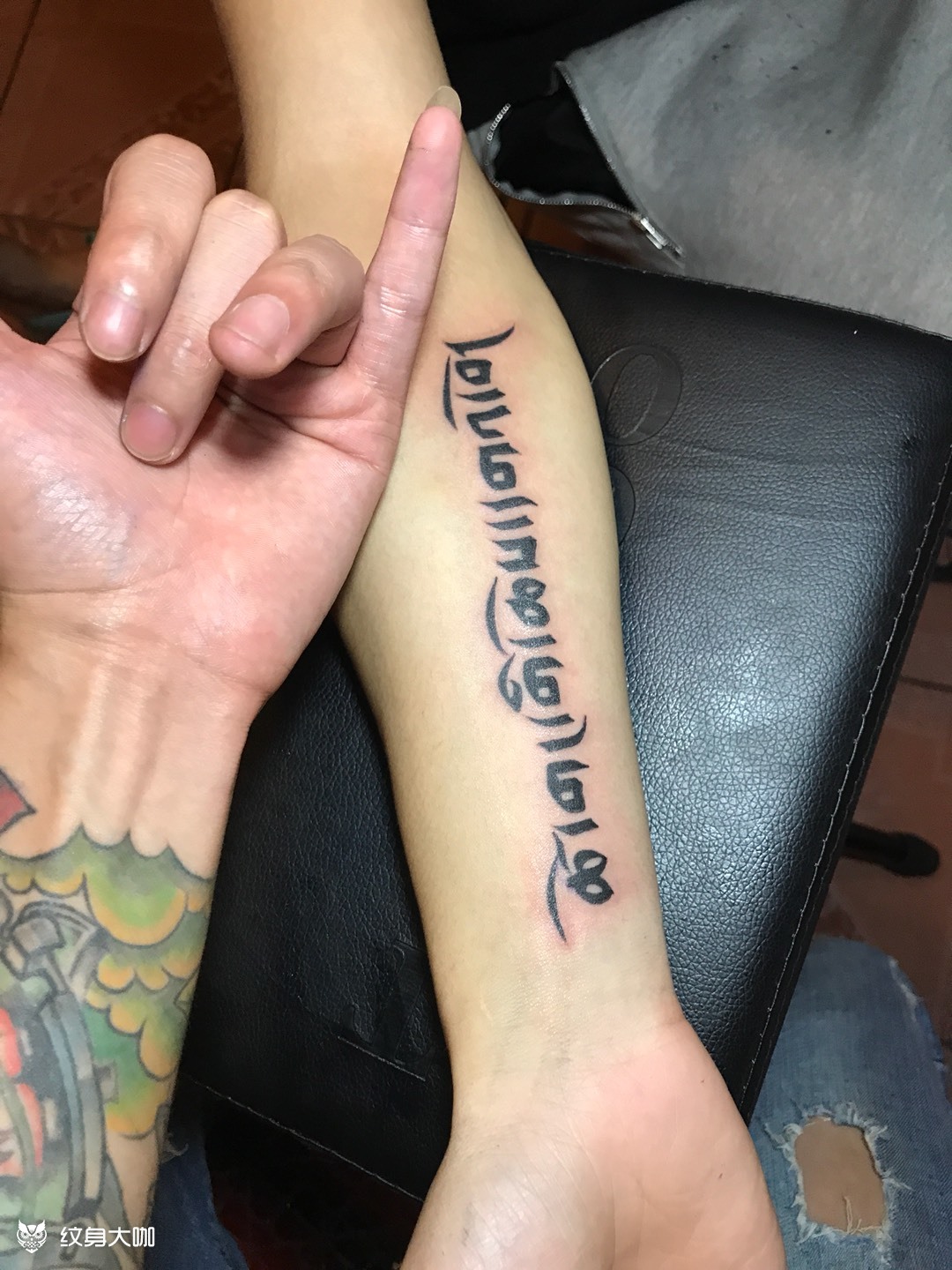 藏文_纹身图案手稿图片_魔手的纹身作品集