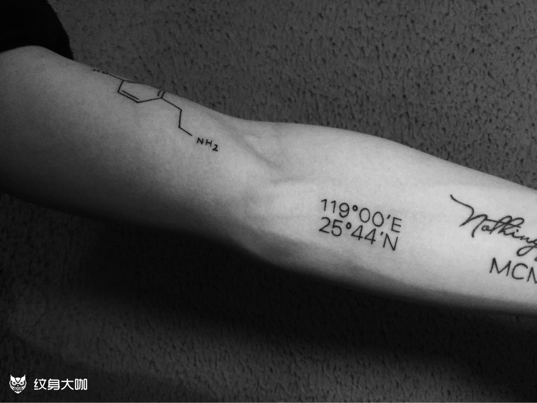 经纬度_纹身图案手稿图片_邵博文的纹身作品集