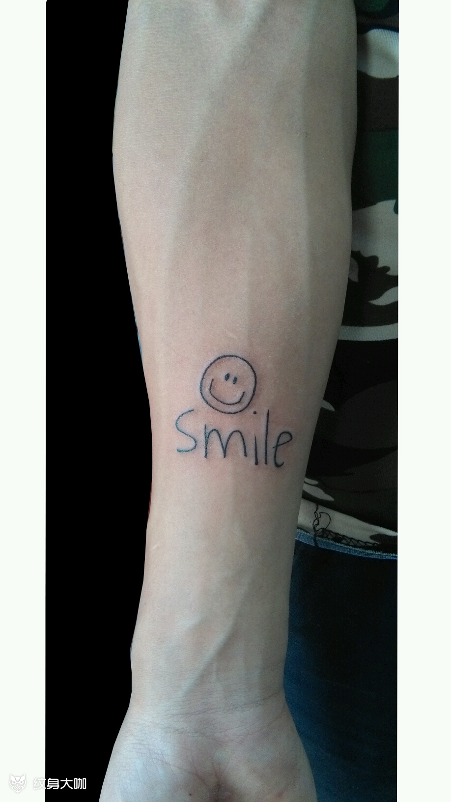 smile_纹身图案手稿图片_楽野刺qing的纹身作品集