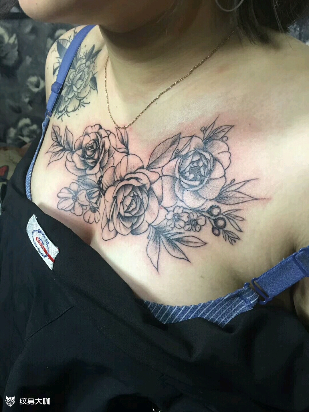 花胸哦_纹身图案手稿图片_楠楠的纹身作品集