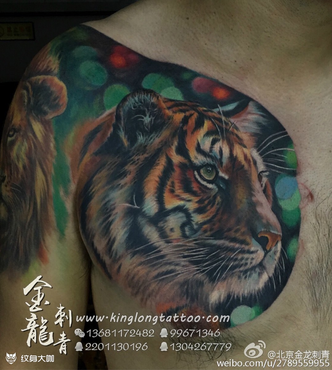 虎头_纹身图案手稿图片_韩金龙的纹身作品集