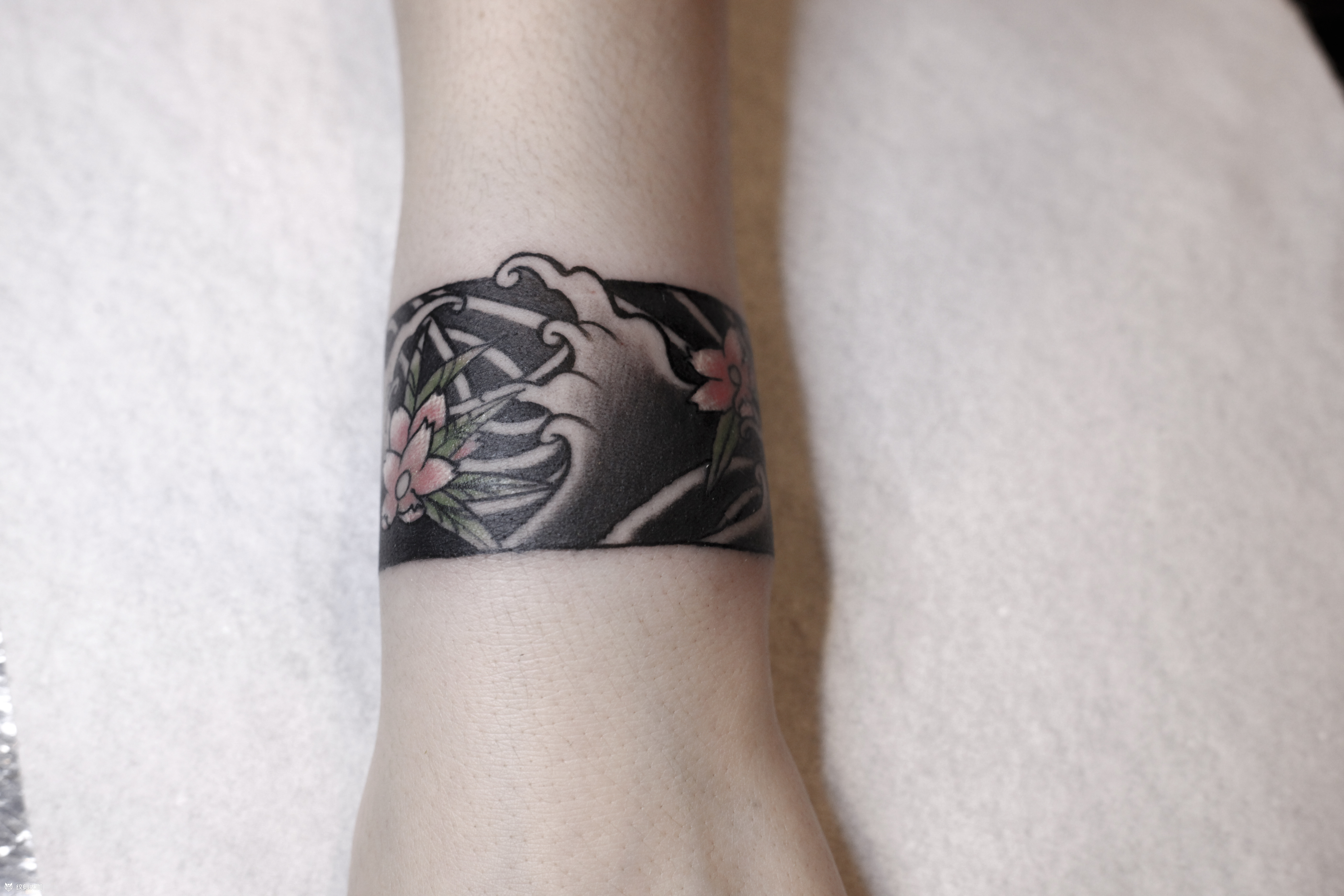 樱花手环_纹身图案手稿图片__crime的纹身作品集
