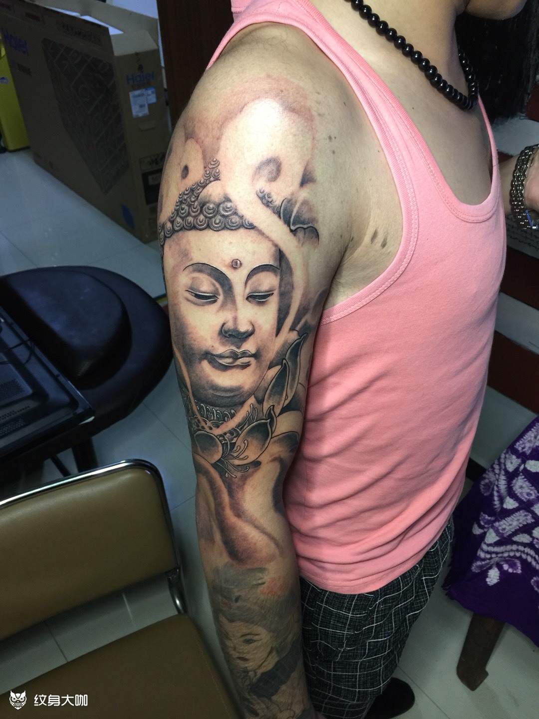 佛像_纹身图案手稿图片_雷雨的纹身作品集