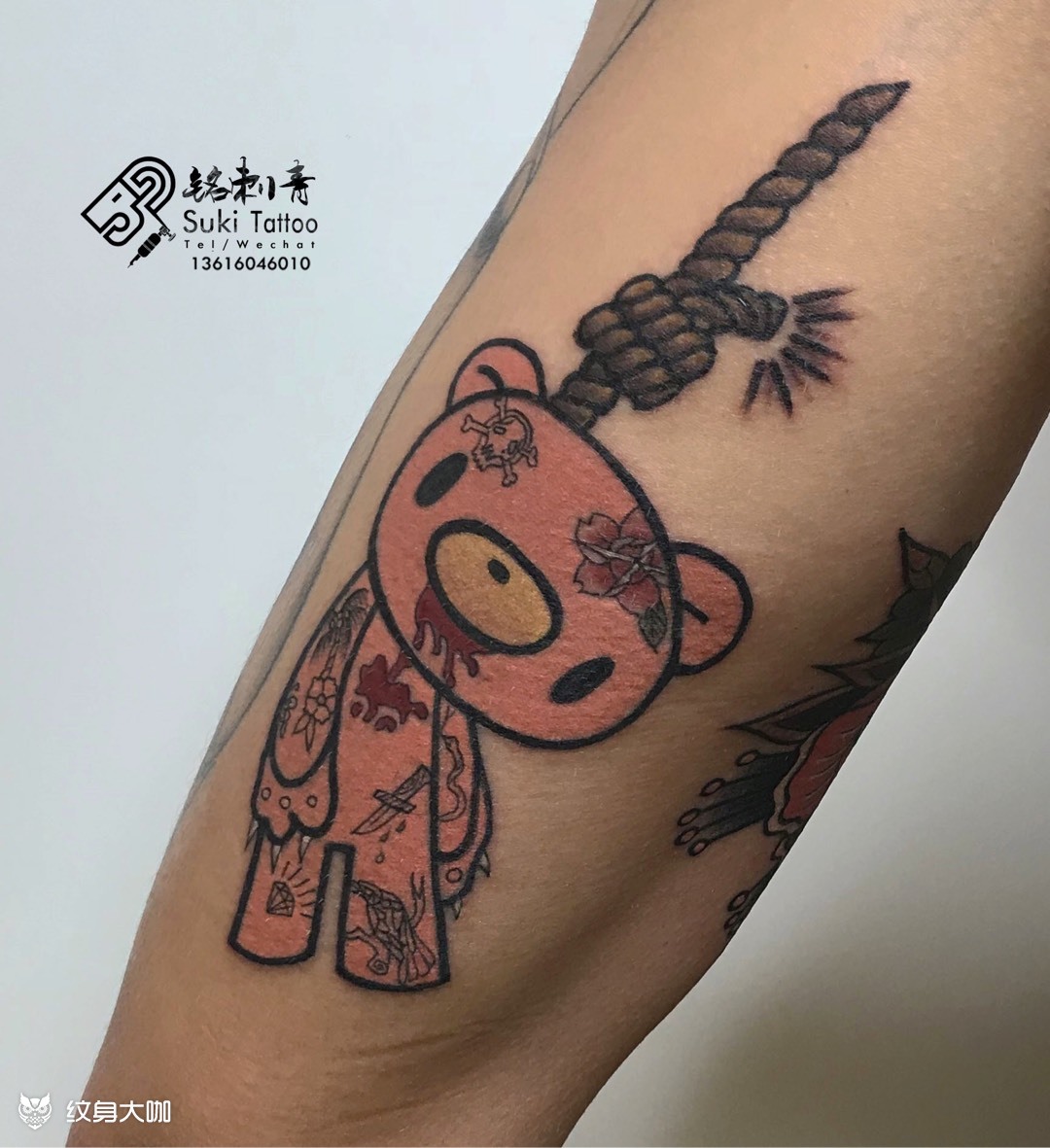 原创暴力熊_纹身图案手稿图片_suki的纹身作品集