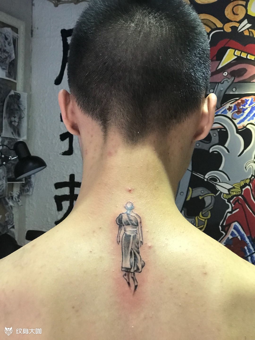 小和尚_纹身图案手稿图片_雷子的纹身作品集