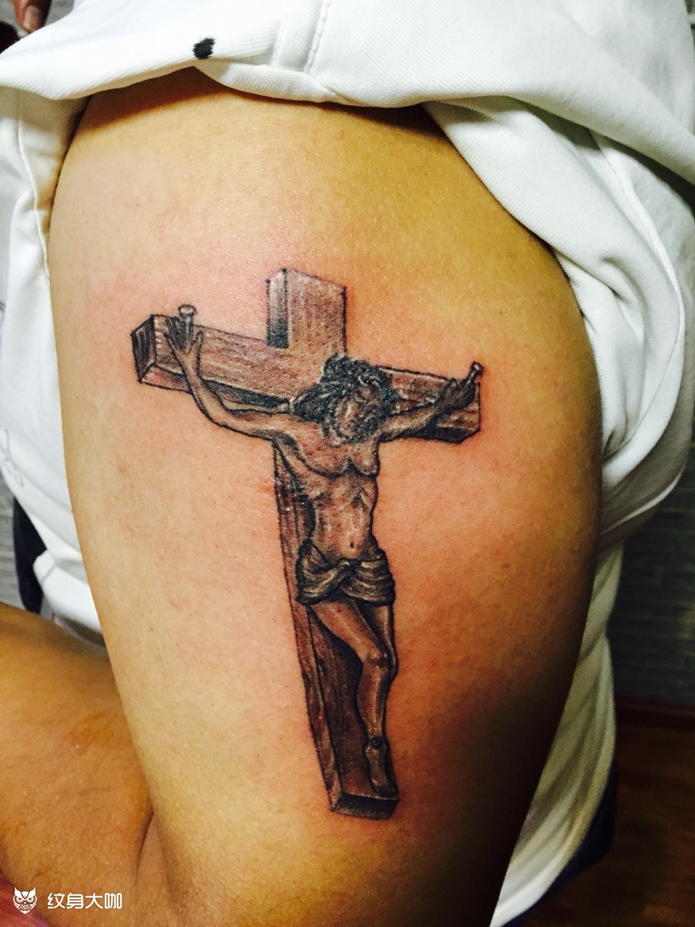 耶稣_纹身图案手稿图片_龚哥的纹身作品集