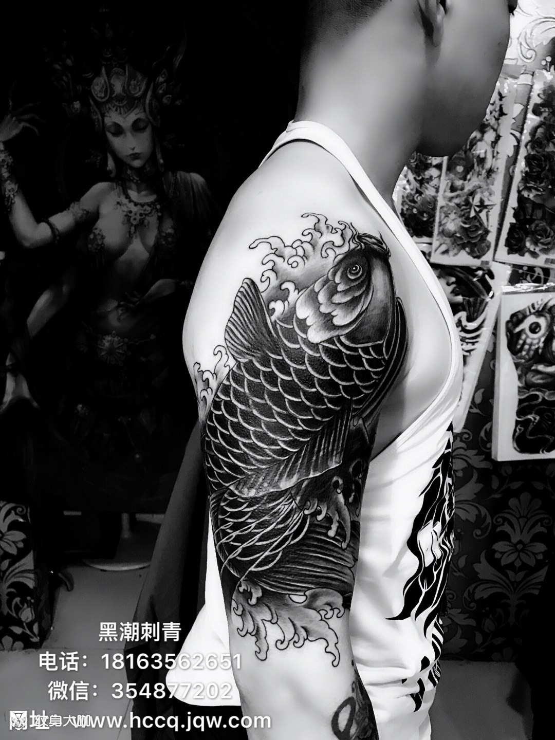 暴力遮盖_纹身图案手稿图片_谢绍勇的纹身作品集