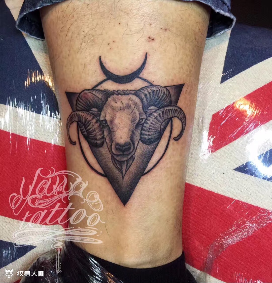 白羊座_纹身图案手稿图片_雅娜的纹身作品集