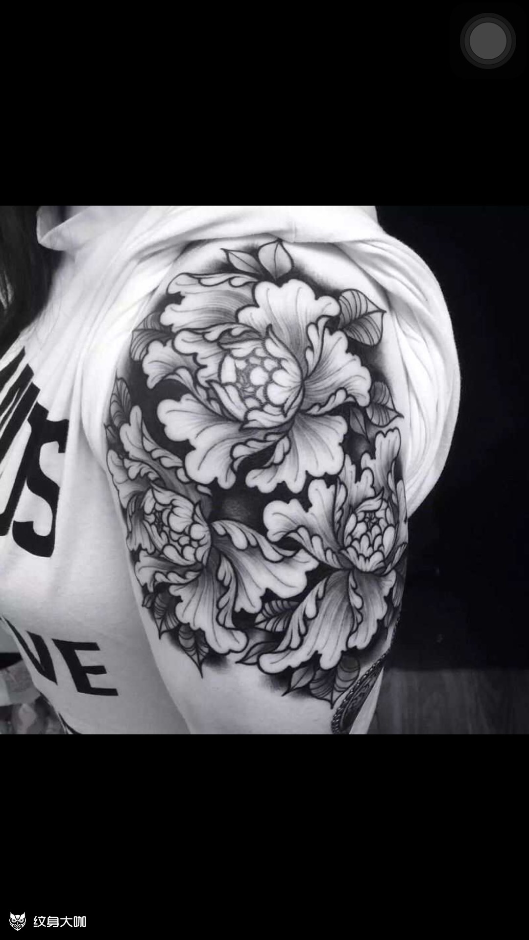 牡丹_纹身图案手稿图片_紫龙的纹身作品集