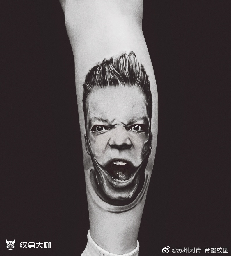 小丑_纹身图案手稿图片_刘晓的纹身作品集