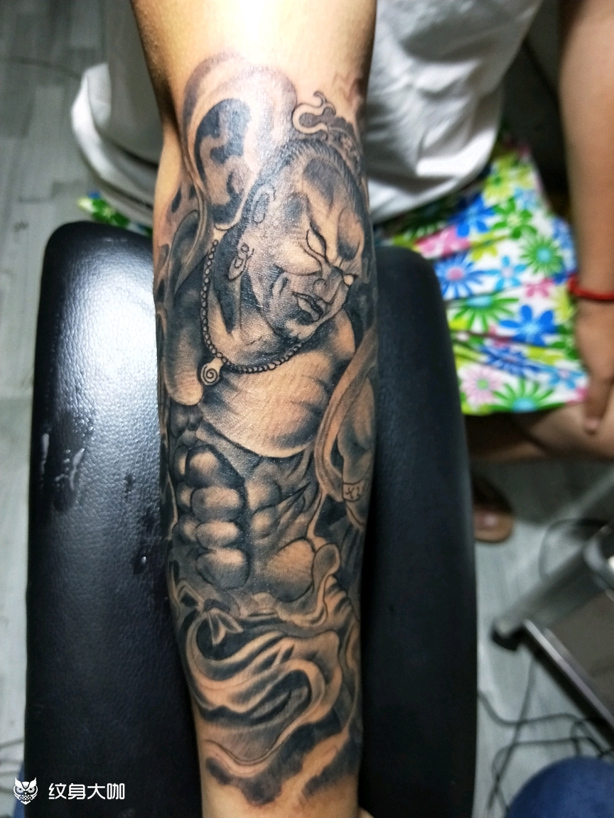 大力金刚_纹身图案手稿图片_魏先森的纹身作品集