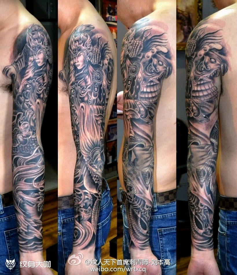 赵子龙纹身 _纹身图案手稿图片_刺客的纹身作品集