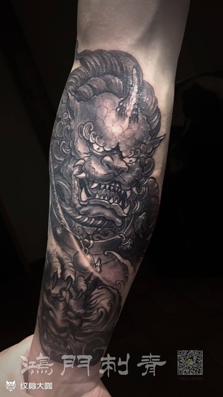 传统小臂_纹身图案手稿图片_姚罡的纹身作品集