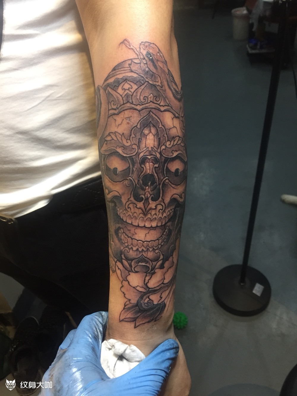 嘎巴拉小臂_纹身图案手稿图片_刘星灿的纹身作品集