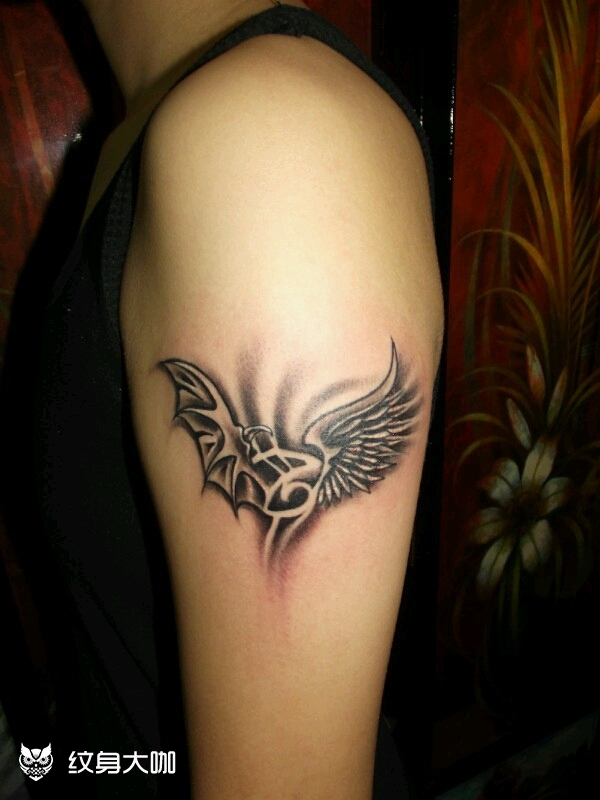 天使翅膀纹身图片_纹身图案手稿图片_杰克的纹身作品集