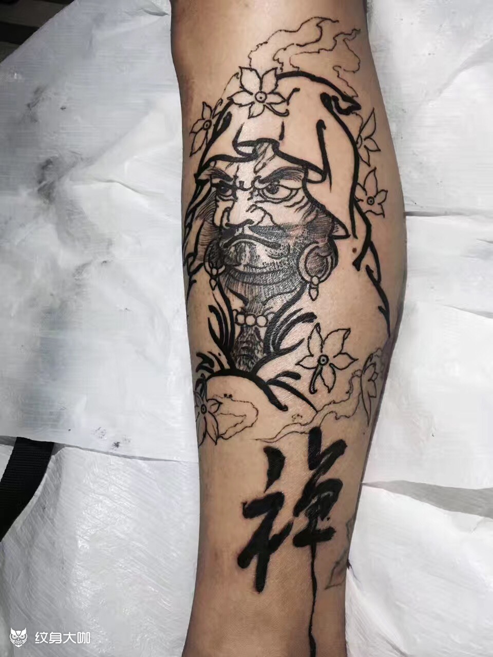 达摩祖师爷_纹身图案手稿图片_南桥的纹身作品集