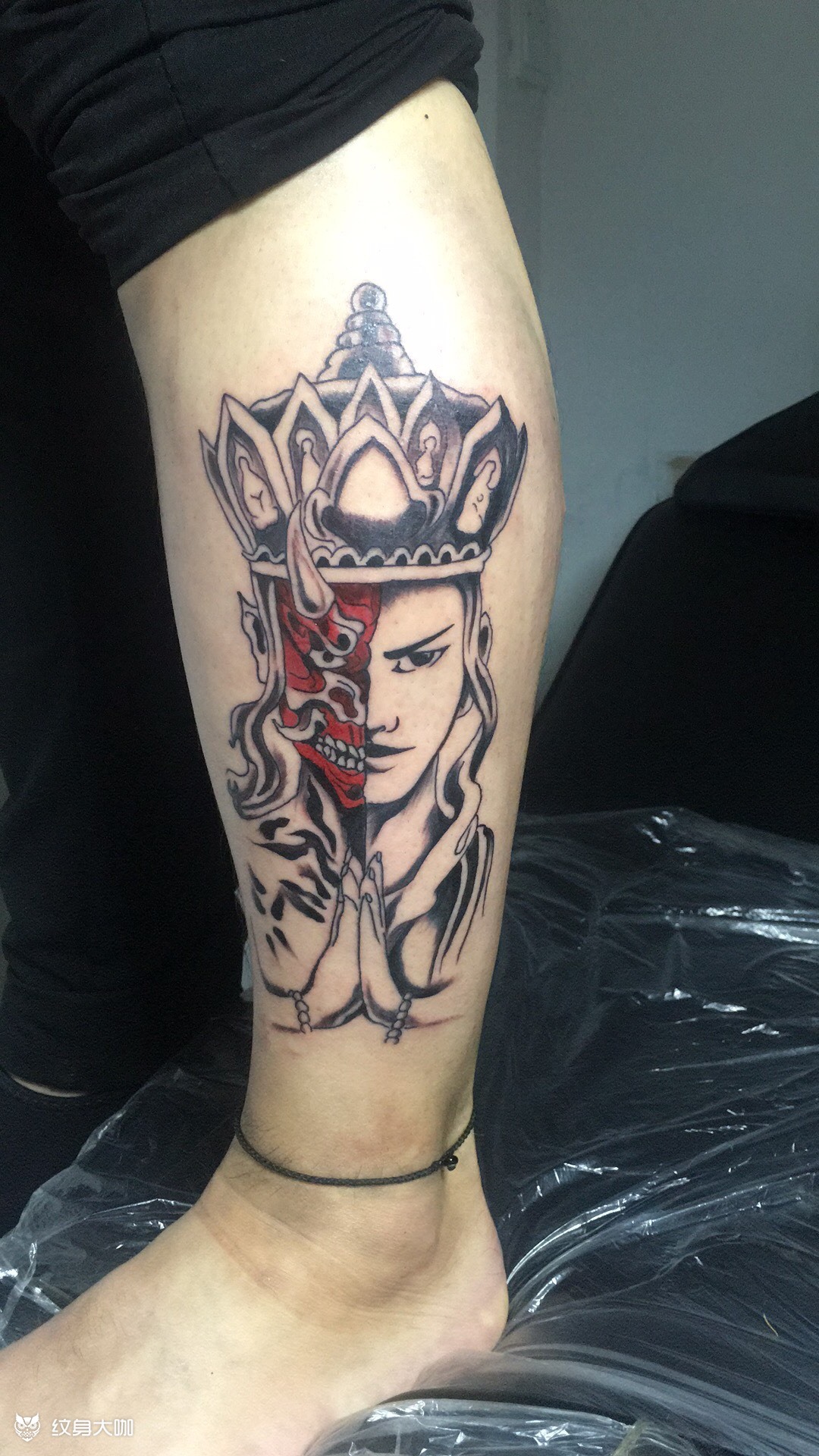 善恶一念_纹身图案手稿图片_胡泉的纹身作品集