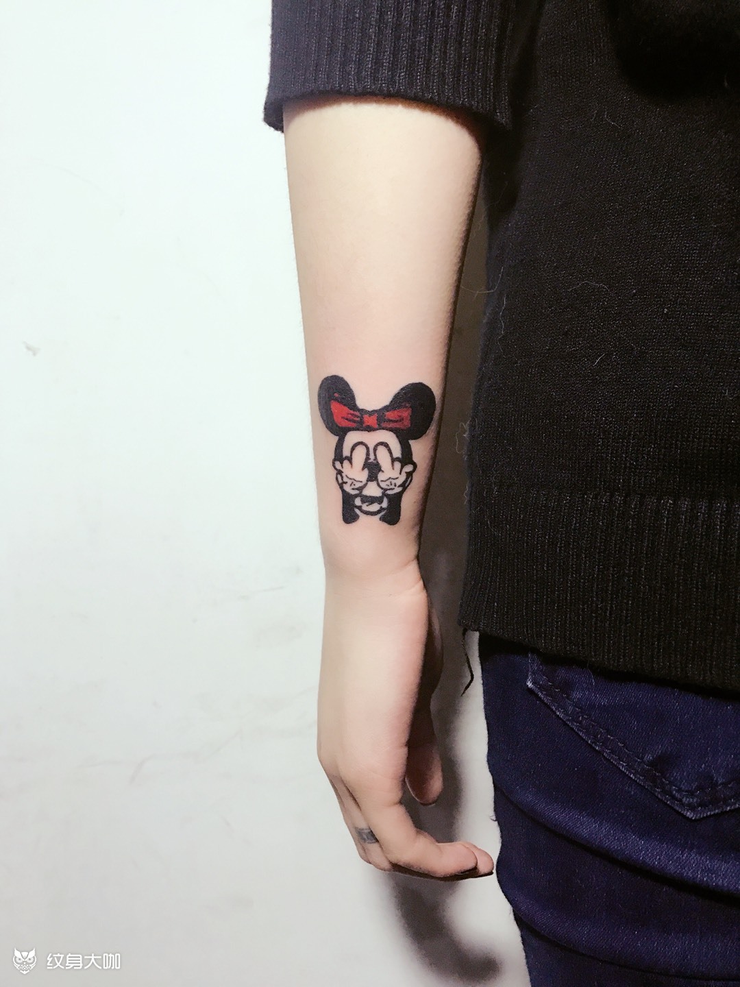 米妮_纹身图案手稿图片_李慧的纹身作品集