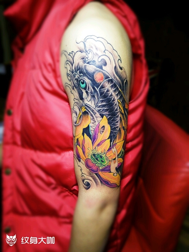 招财鱼_纹身图案手稿图片_东方的纹身作品集