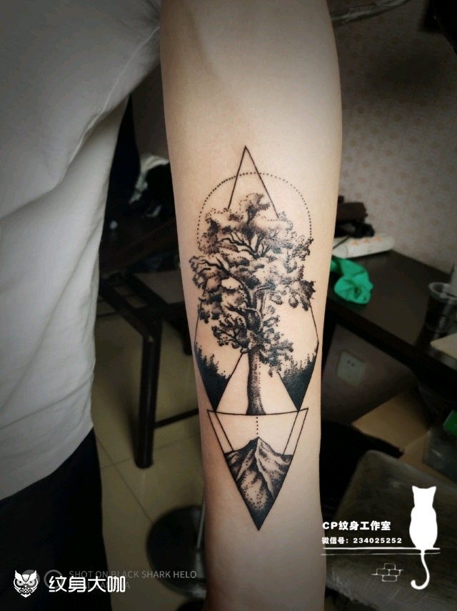 生命之树_纹身图案手稿图片_大明的纹身作品集