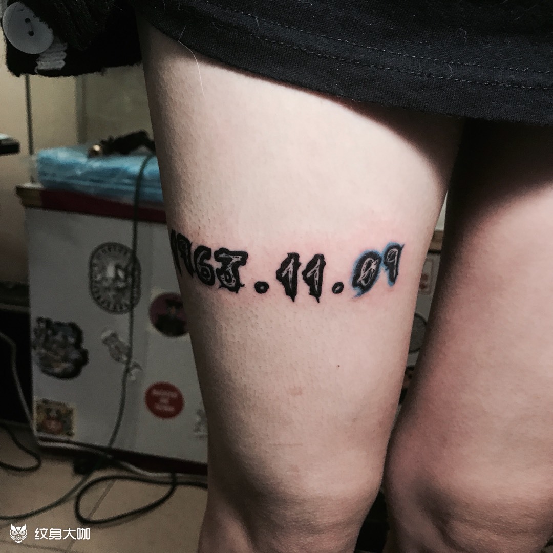 父母出生日_纹身图案手稿图片_李耀龙的纹身作品集