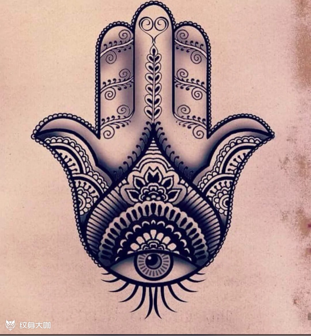 法蒂玛之手法蒂玛之手(阿拉伯_纹身吧社区 - 纹身大咖