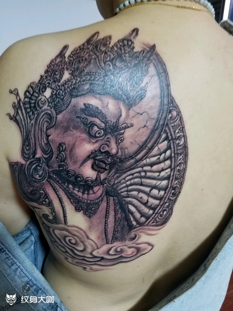 浮雕黄财神_纹身图案手稿图片_雕和的纹身作品集