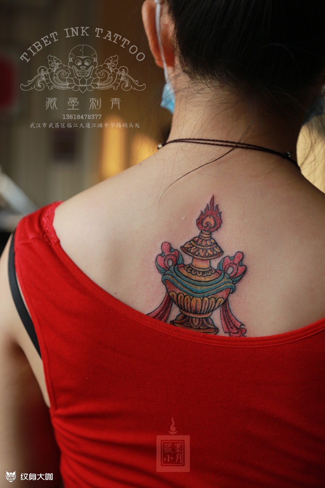 宝瓶_纹身图案手稿图片_张赏月的纹身作品集