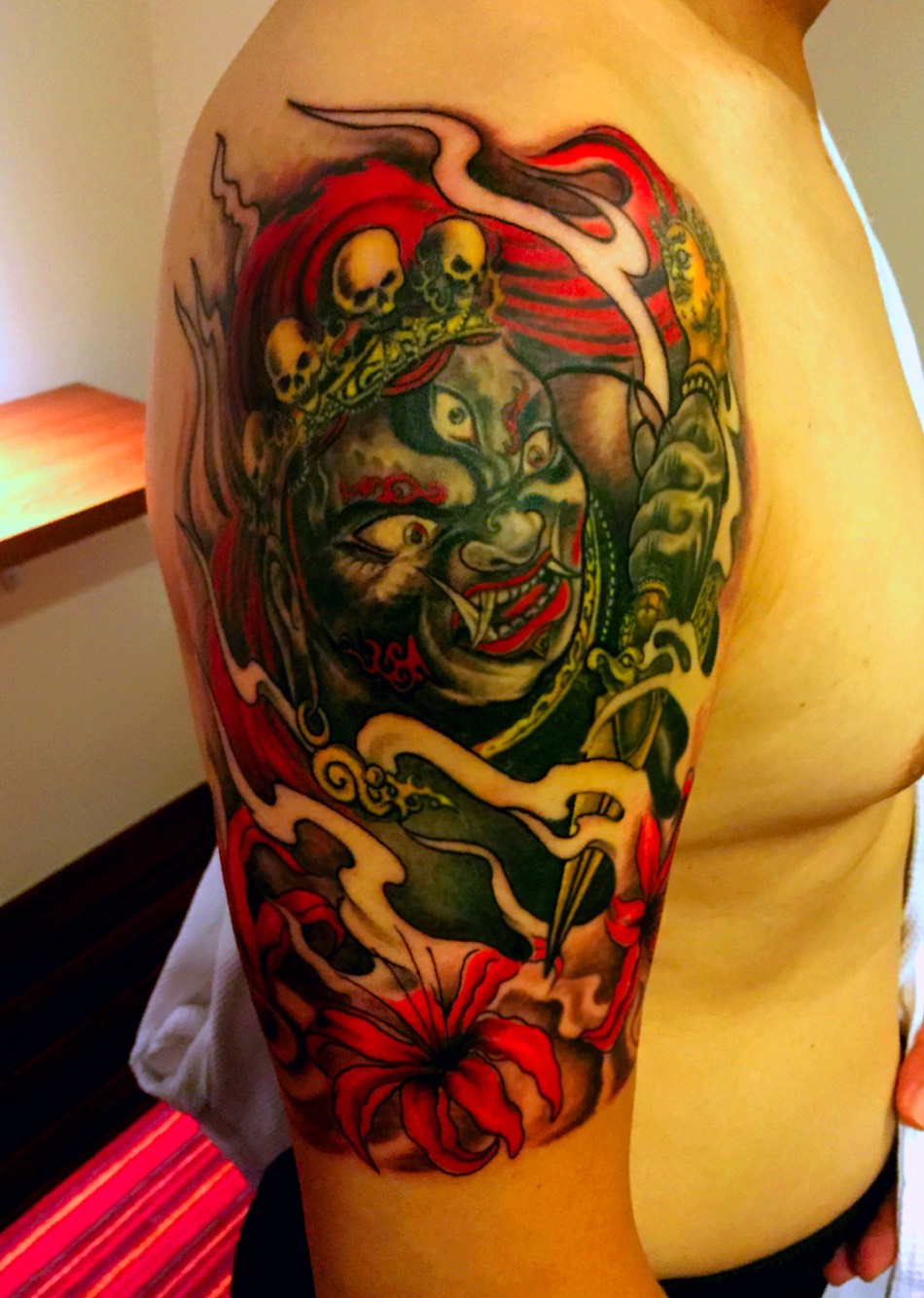 大黑天_纹身图案手稿图片_jay的纹身作品集