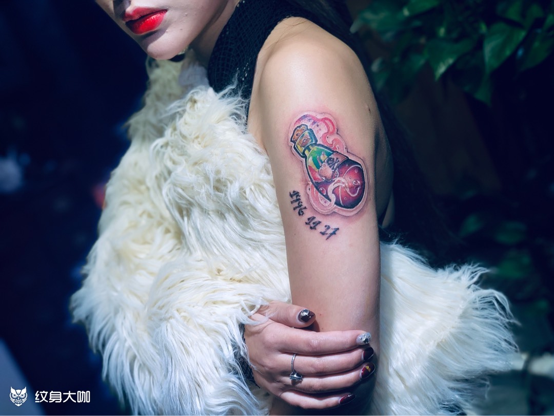 "毒药"_纹身图案手稿图片_李东阳的纹身作品集