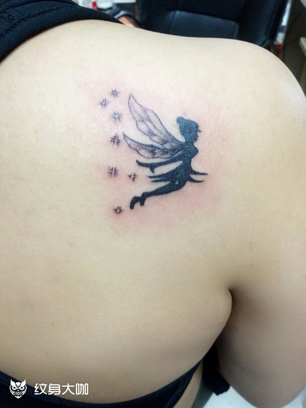 小精灵_纹身图案手稿图片_李湘的纹身作品集