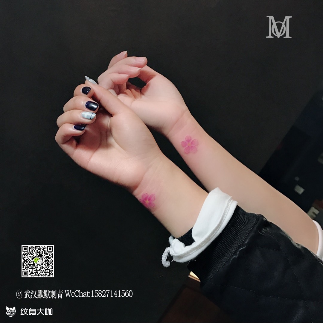 小情新·樱花94纹身·武汉默默刺青_纹身图案手稿图片_默默的纹身