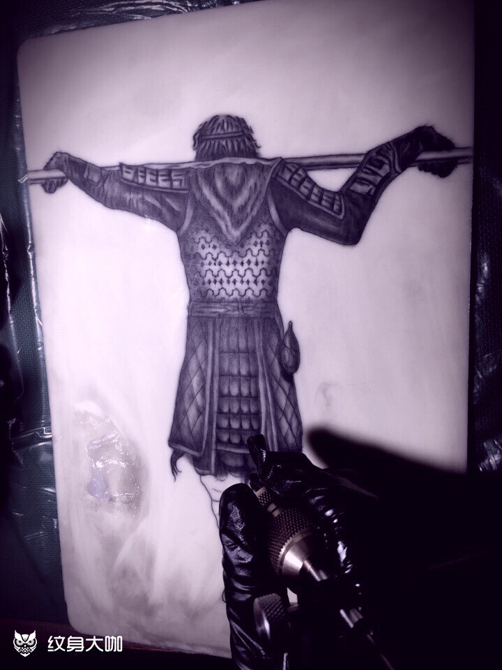 大圣归来,我的纹身作品._纹身图案手稿图片_林昌贵的纹身作品集