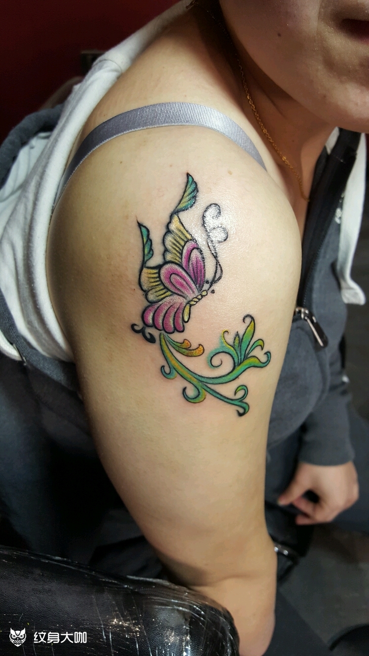 修改蝴蝶_纹身图案手稿图片_黄建成的纹身作品集
