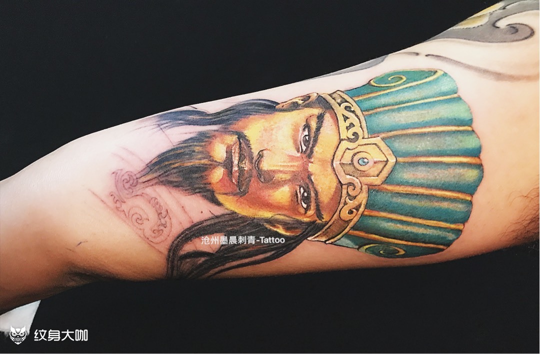 诸葛亮未左右_纹身图案手稿图片_墨晨的纹身作品集