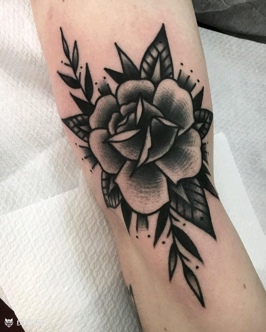 oldschool小花花_纹身图案手稿图片_陈冠希的纹身作品集