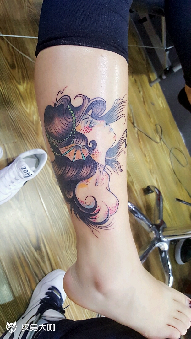 美人鱼_纹身图案手稿图片_大庆ds刺青的纹身作品集