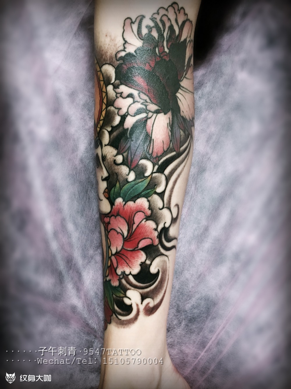 花腿_纹身图案手稿图片_老k的纹身作品集