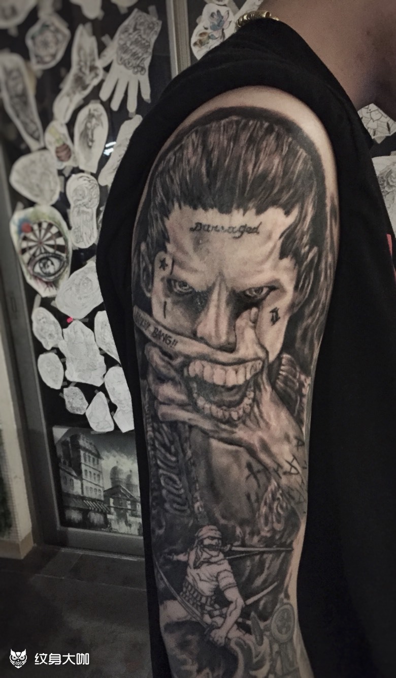 小丑_纹身图案手稿图片_佘泳锋的纹身作品集
