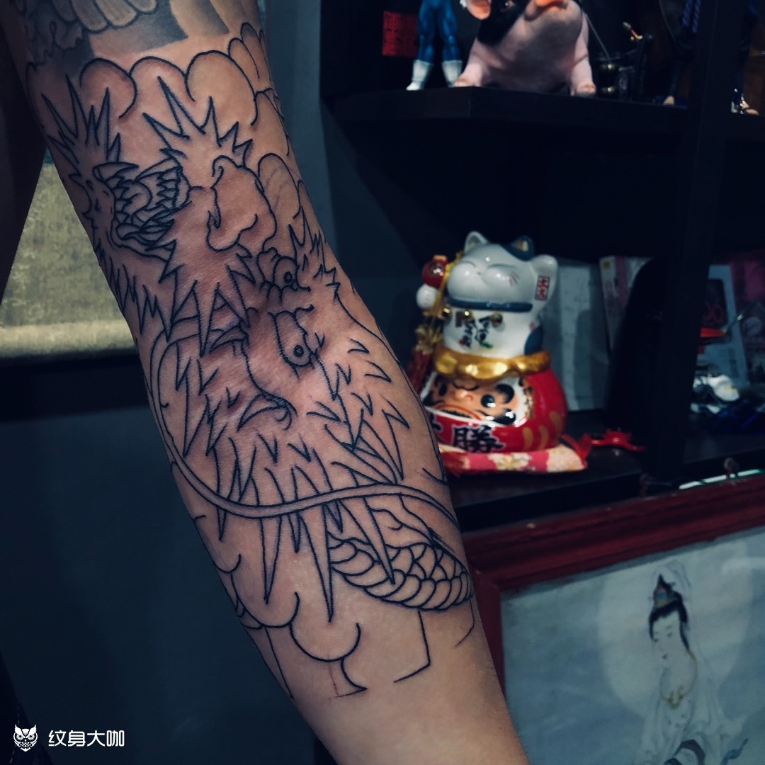 龙,七分_纹身图案手稿图片_瑞顼的纹身作品集