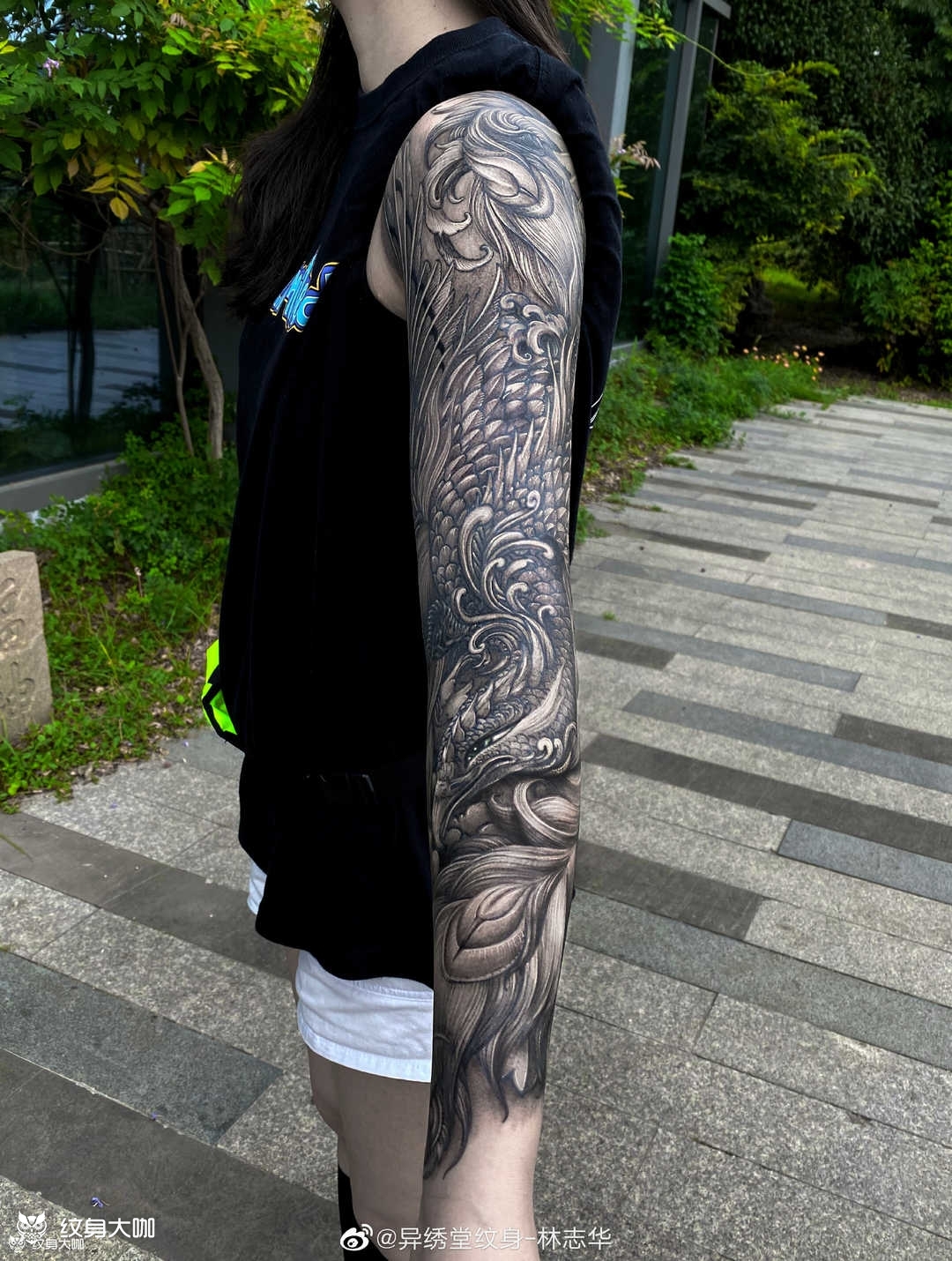 想纹这种风格的整臂纹身,有哪位_纹身吧社区 - 纹身大咖