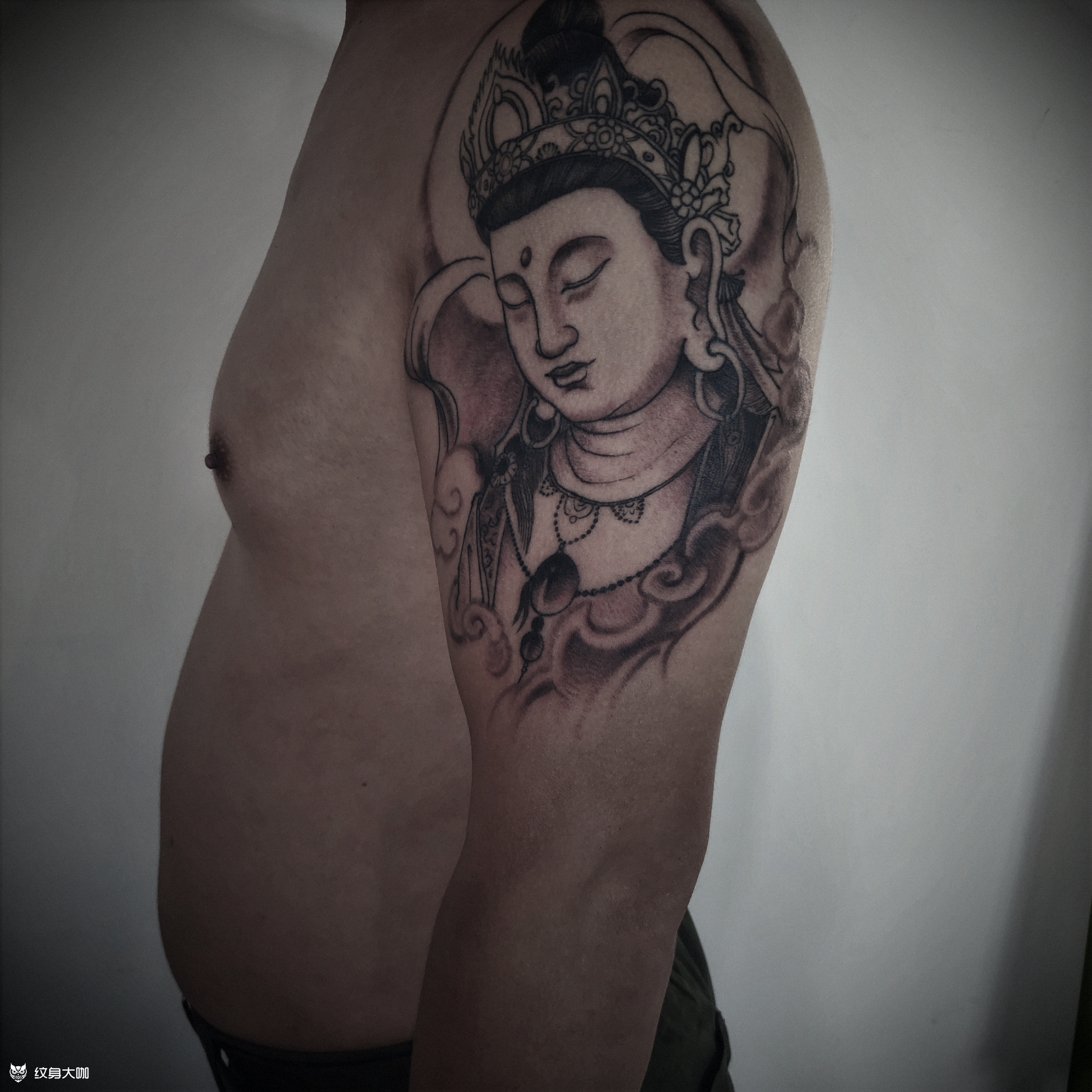 大势至菩萨_纹身图案手稿图片_色界的纹身作品集