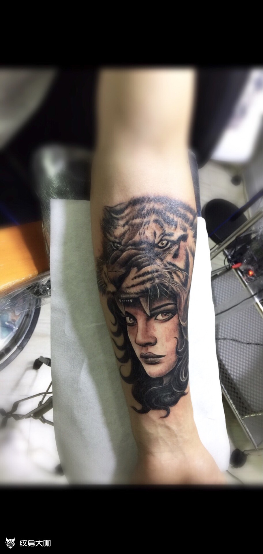欧美女郎_纹身图案手稿图片_深深的纹身作品集